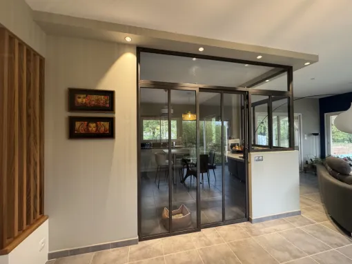 Nouvelle réalisation : une verrière sur-mesure pour une cuisine moderne et lumineuse, Toulouse, Architecture & Concept
