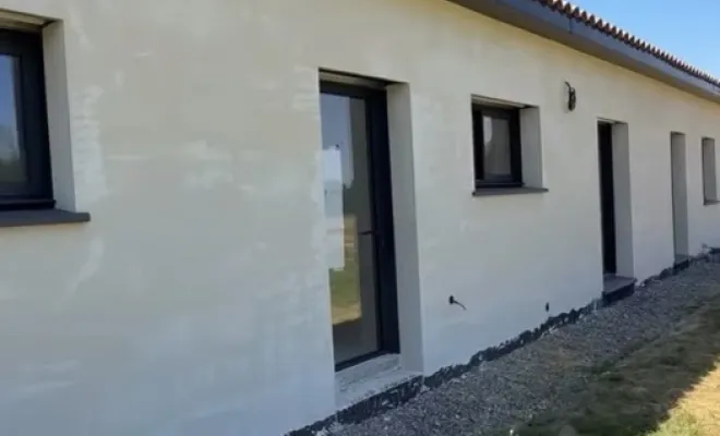 Chantier d’une maison moderne avec piscine dans le Tarn, Toulouse, Architecture & Concept
