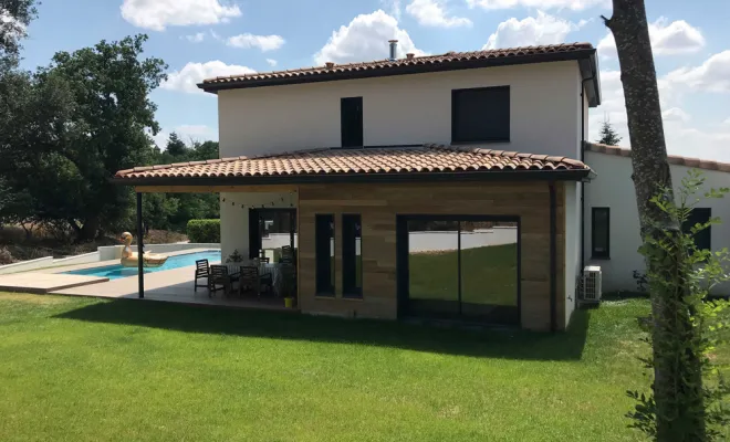 Construction d'une maison sur un terrain en pente Balma, Toulouse, Architecture & Concept